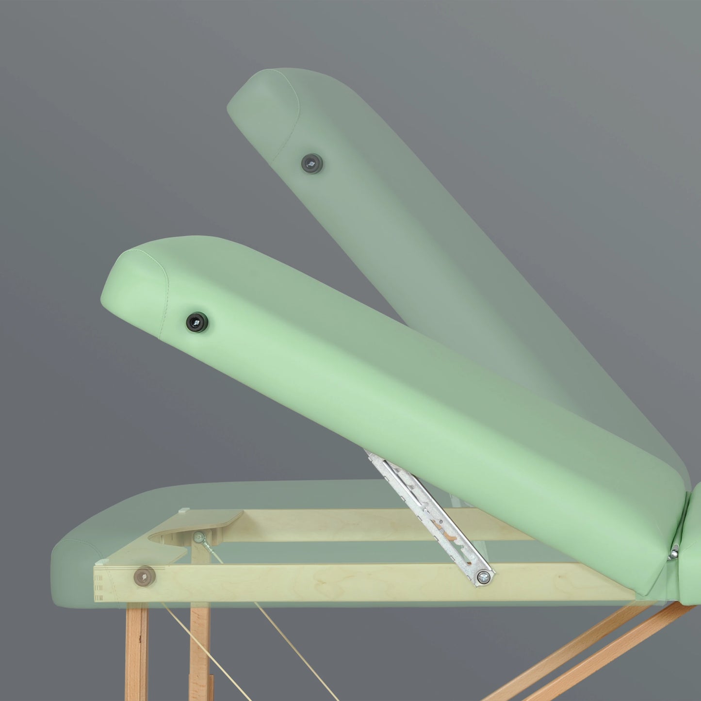 Massageliege Panda Plus Light Wood 70 Vinyl Flex K022, Grün