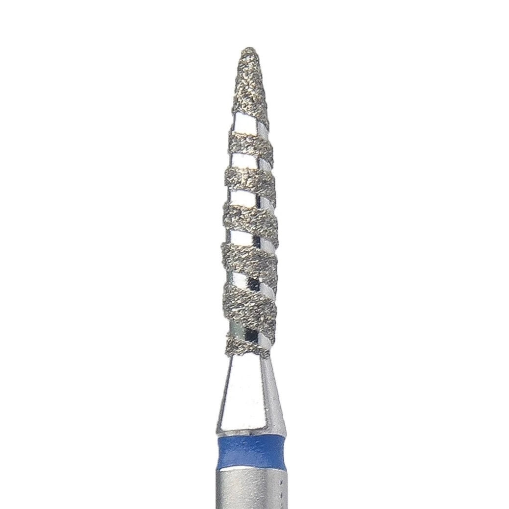 KMIZ Dimanta frēzes uzgalis "Tornado" zils 018 (ГСАПС- 1,8-10 С)