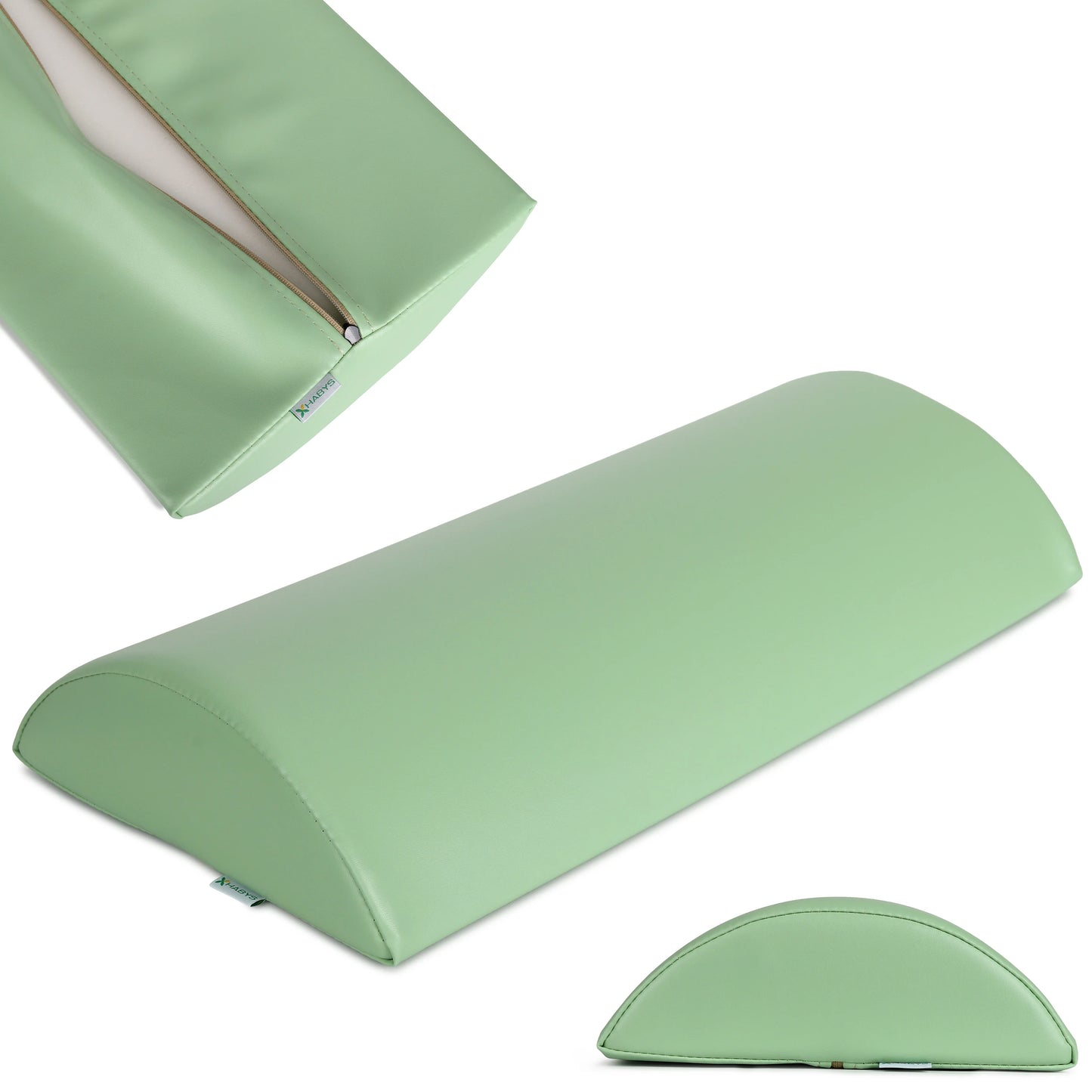 Halbrundes Stützkissen 60x30x15 K022, Grün
