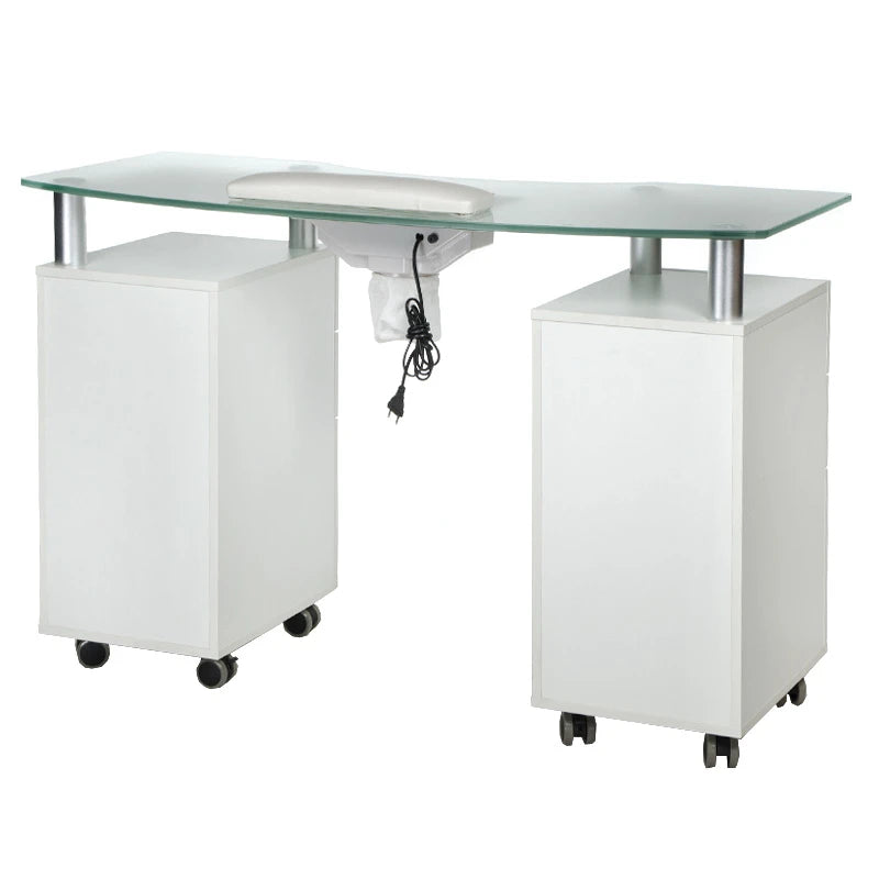 Manicure table with dust collector BD-3453+P WHITE