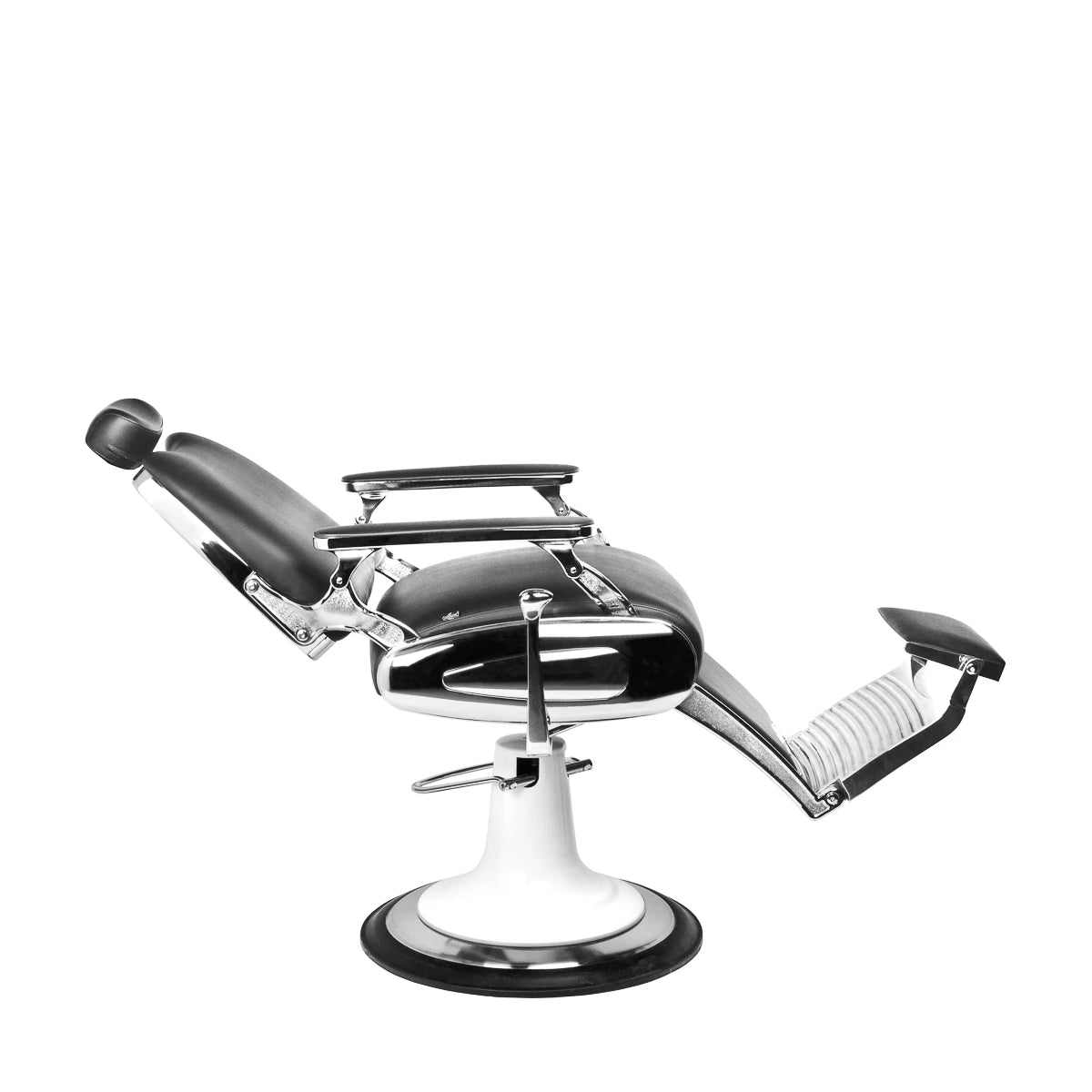 fauteuil Barbier Gabbiano noir moto style
