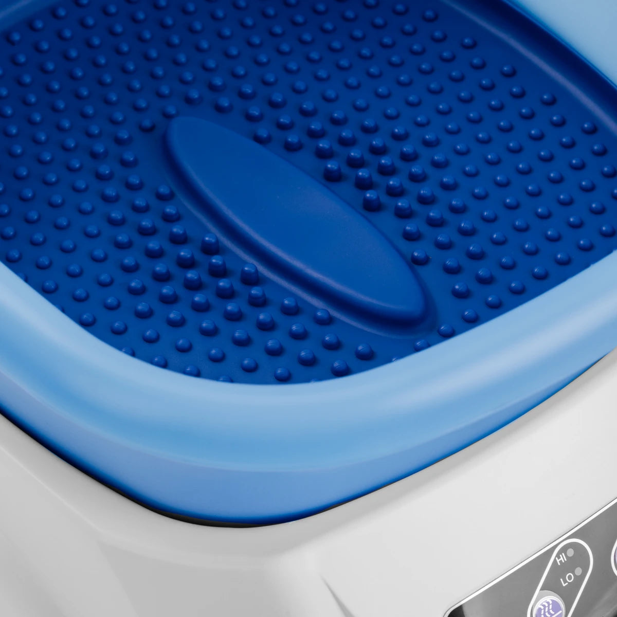 Azzurro shower tray with massager and black trolley