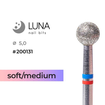 Luna Bits Teemant otsik Kera 5,0 mm keskmine/pehme, punane-sinine
