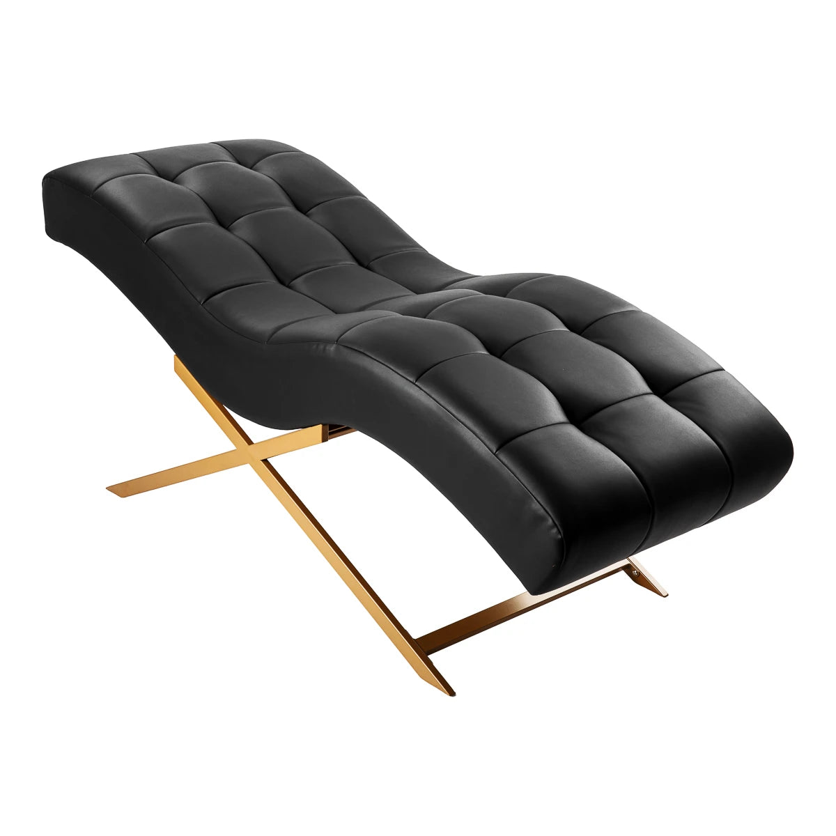 Sillon Alba Kosmetoloģijas krēsls skropstu pieaudzēšanai, melns ar zelta pamatni