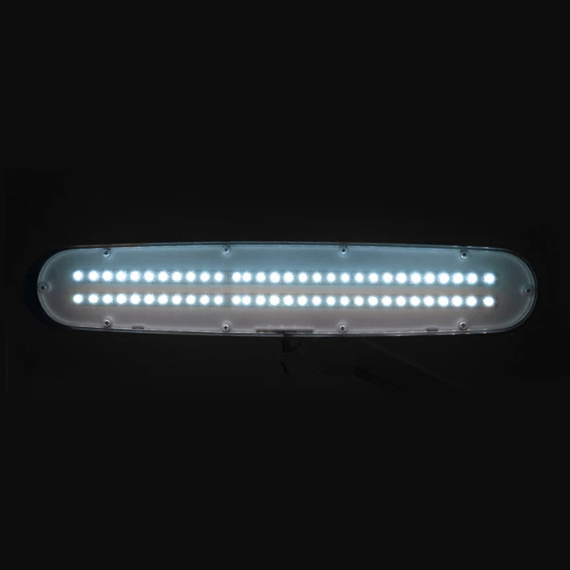 Elegant LED workshop lamp 801 l with a vice reg. white light intensity