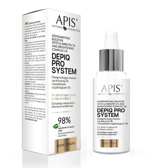 APIS DEPIQ PRO SYSTEM Depigmenting booster with α-arbutin 1% and brightening complex 1% 30 ml