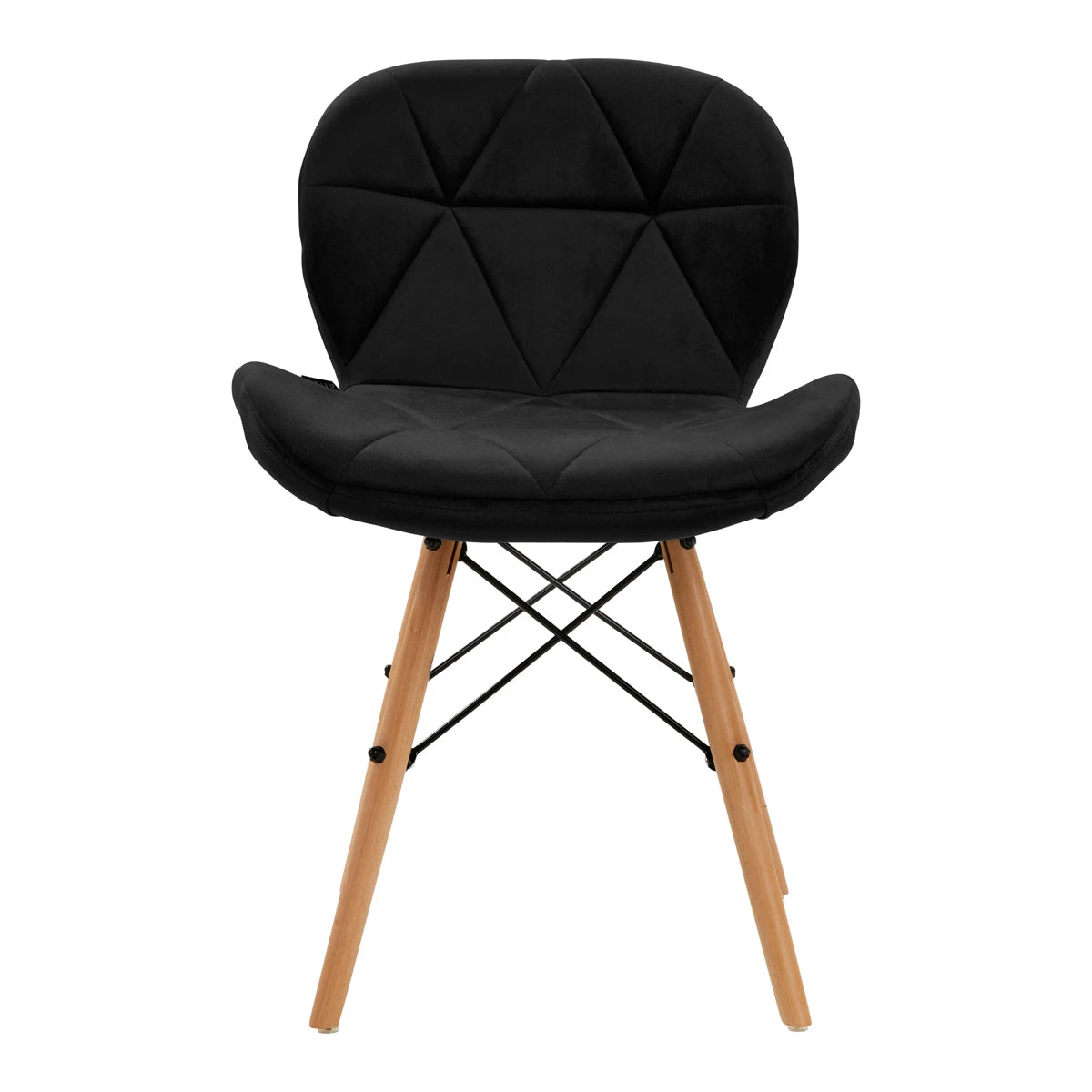 4Rico Cosmetic chair QS-186 black velvet