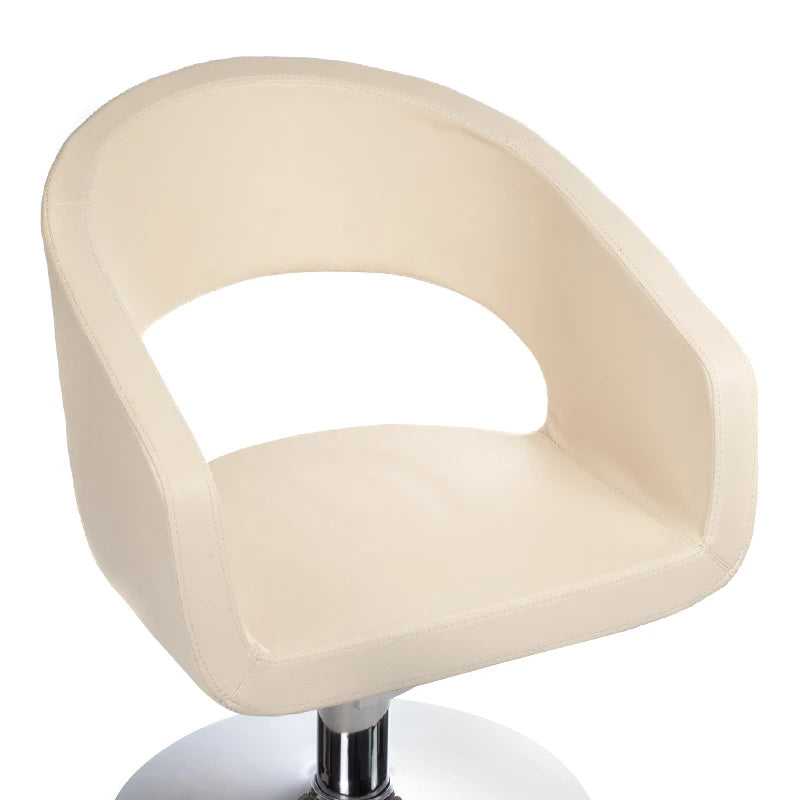 Frisørstol Paolo BH-8821, flødefarvet