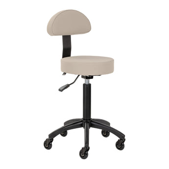 Gabbiano hairdressing stool D026 grey-beige