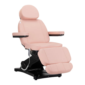 Kosmetoloģijas krēsls - kušete SILLON CLASSIC, 3 motori, rozaini-melna