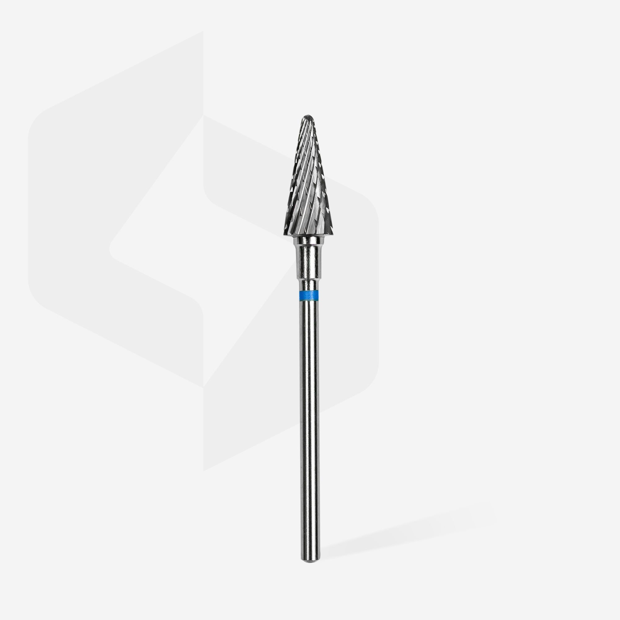 Staleks Karbīda frēzes uzgalis konuss zils EXPERT, diametrs 6 mm / darba daļa 14 mm