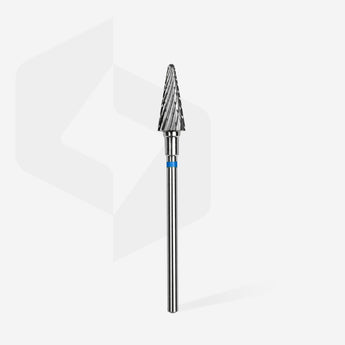 Staleks Karbīda frēzes uzgalis konuss zils EXPERT, diametrs 6 mm / darba daļa 14 mm