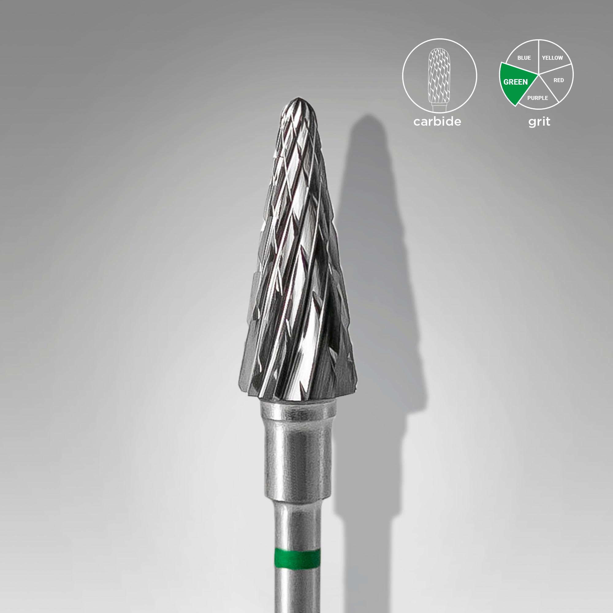 STALEKS EXPERT Hartmetallfräser Kegel, Kopfdurchmesser 6 mm, Arbeitsteil 14 mm, grün