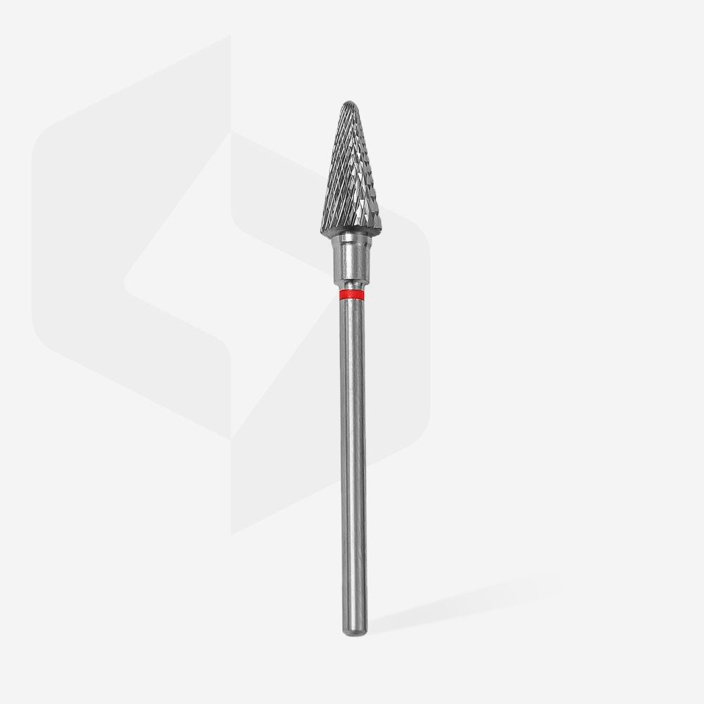 Staleks Karbidová fréza Cone EXPERT, červená, průměr 6 mm