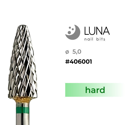 Hardmetalen freesstift voor materiaalverwijdering, groen (hard) [406001]