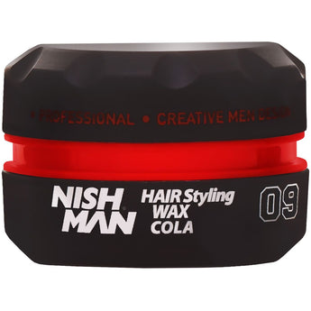 Nishman 09 Hair Styling Wax - Cola Scented Hair Pomade, 150ml