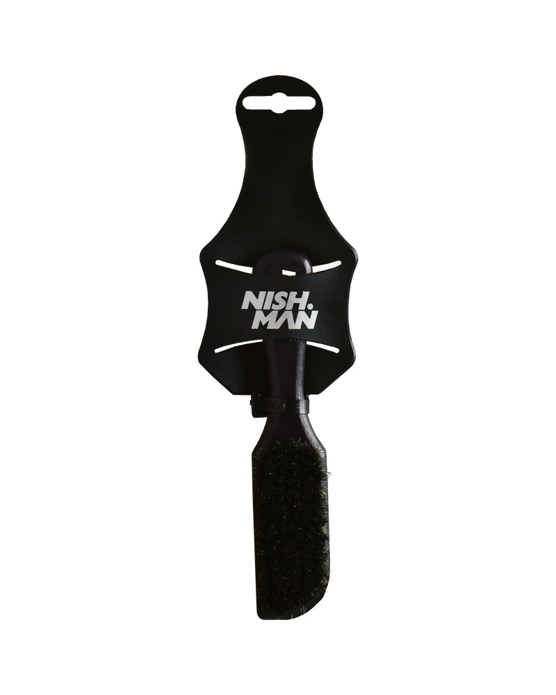 Nishman Fade Brush S - Natural Bristle Brush for Hair and Beard