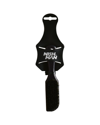 Nishman Fade Brush S - Natural Bristle Brush for Hair and Beard