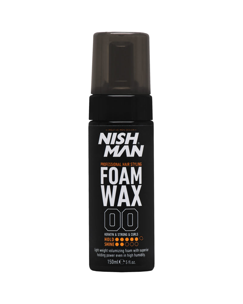 Nishman Foam Wax 00 - Hair Styling Foam Wax, 150ml