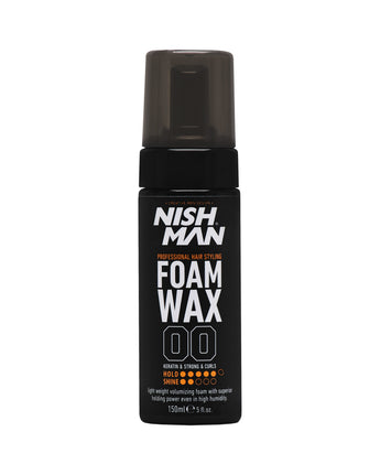 Nishman Foam Wax 00 - Hair Styling Foam Wax, 150ml