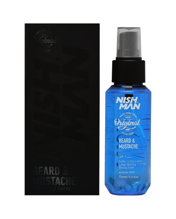 Nishman Genius Beard &amp; Mustache Perfumed Spray - Refreshing Beard and Moustache Perfume, 75ml