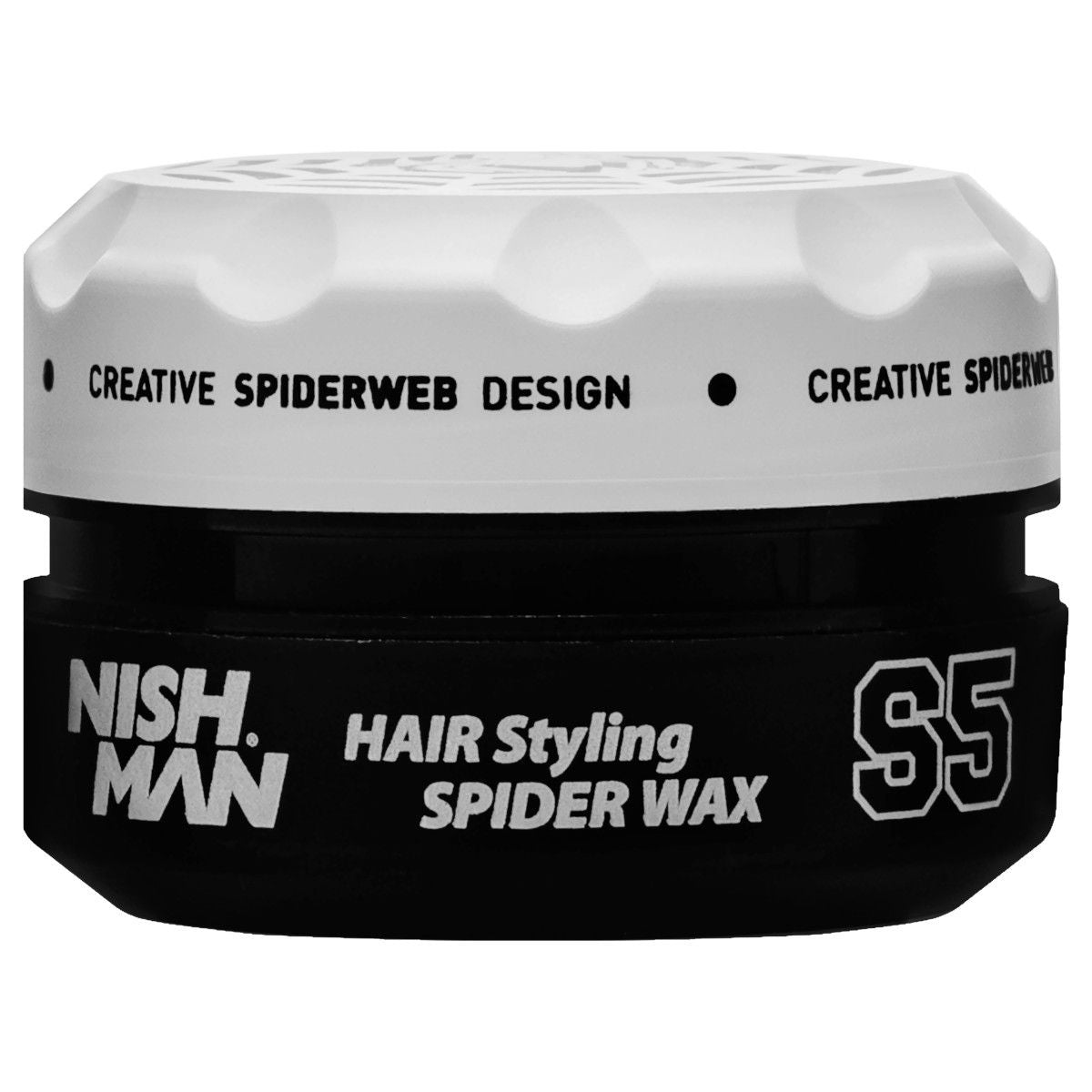 Nishman Hair Styling Spider Wax S5 - Strong Hold Hair Pomade, 150ml