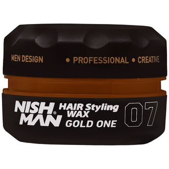 Nishman Hair Styling Wax Gold One - Professional Hair Styling Wax, 150ml