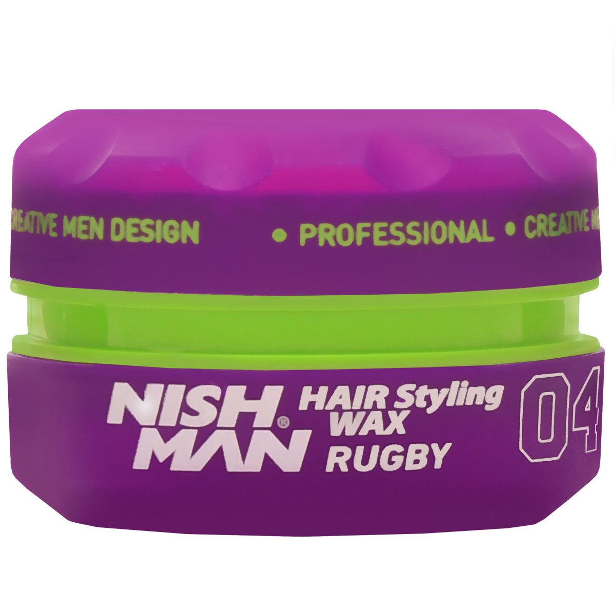 Nishman Hair Wax 04 Rugby - Water-Based Styling Pomade, 150ml