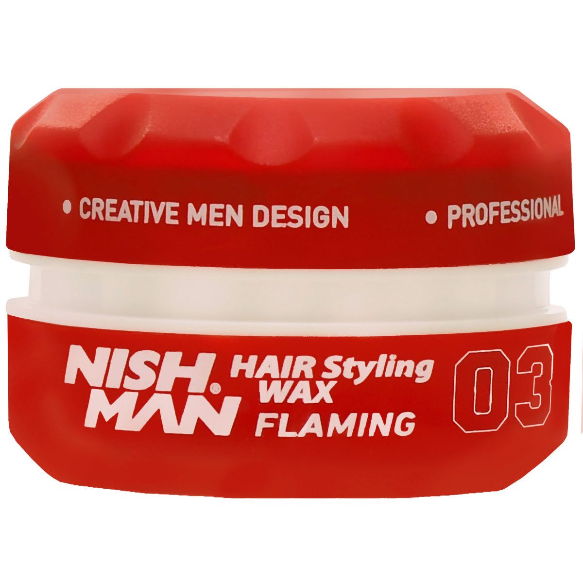 Nishman Hair Wax Flaming 03 - Water-Based Hair Pomade, 150ml