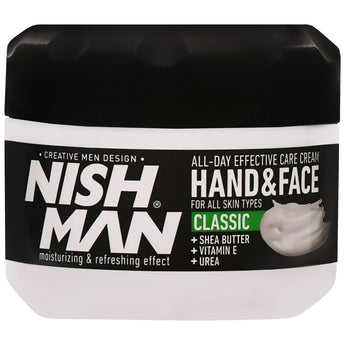 Nishman Hand &amp; Face Cream Classic - Moisturizing Cream for All Skin Types, 300ml