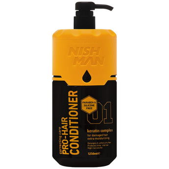 Nishman Pro Hair Keratin Complex 01 - Repairing Conditioner for Damaged Hair, 1250ml