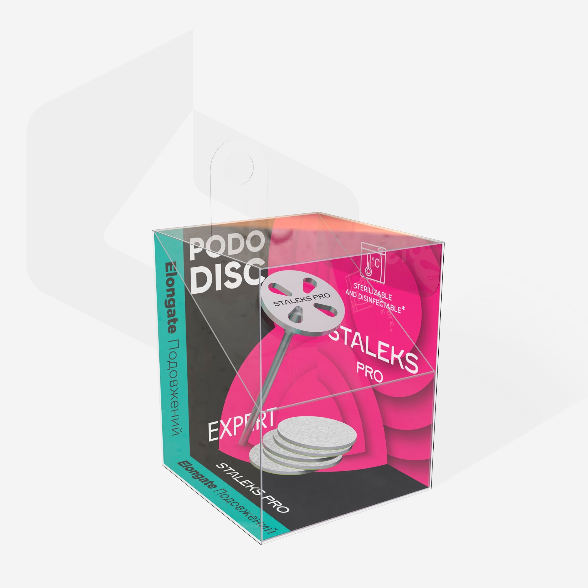 Staleks Pedikīra disks PODODISC S EXPERT ar maināmiem failiem, 180 grit, 5 gab. (15 mm)