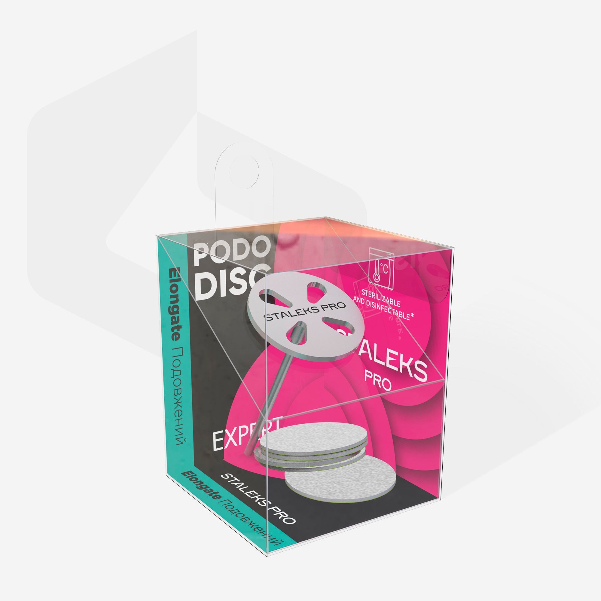 Staleks Pedikīra disks PODODISC M EXPERT ar maināmiem failiem, 180 grit, 5 gab. (20 mm)