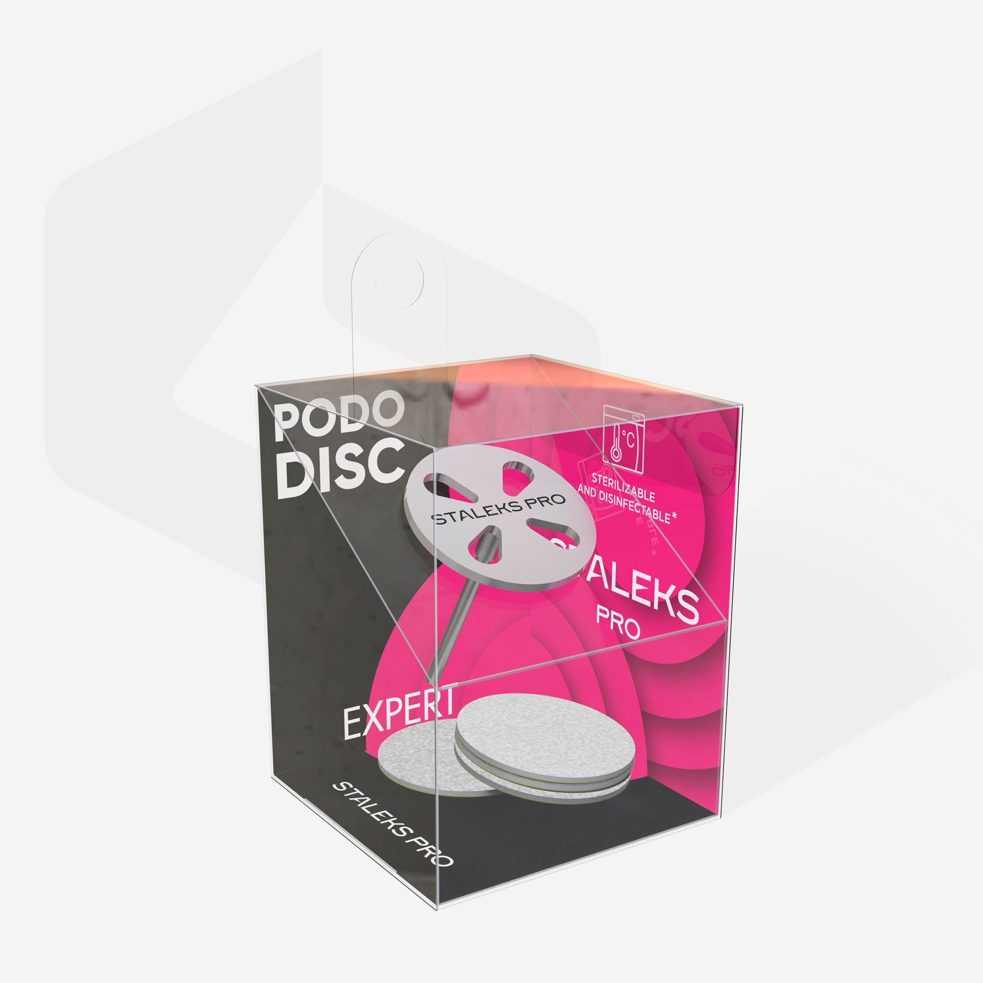 Staleks Pedikīra disks PODODISC M EXPERT ar maināmiem failiem, 180 grit, 5 gab. (20 mm)