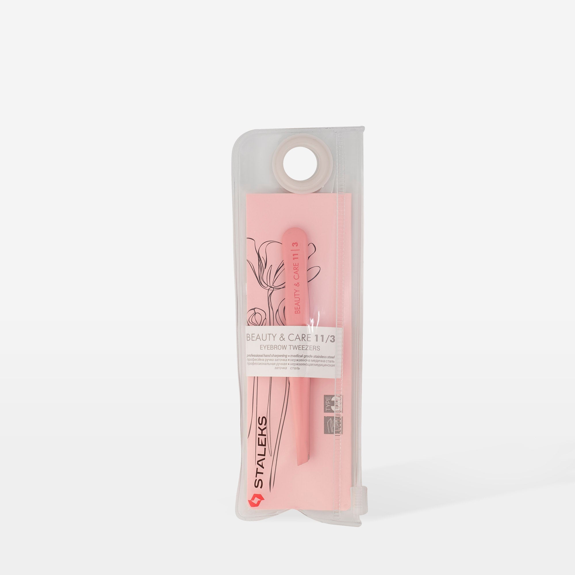 STALEKS BEAUTY & CARE 11 TYPE 3 Augenbrauenpinzette, breit abgeschrägt
