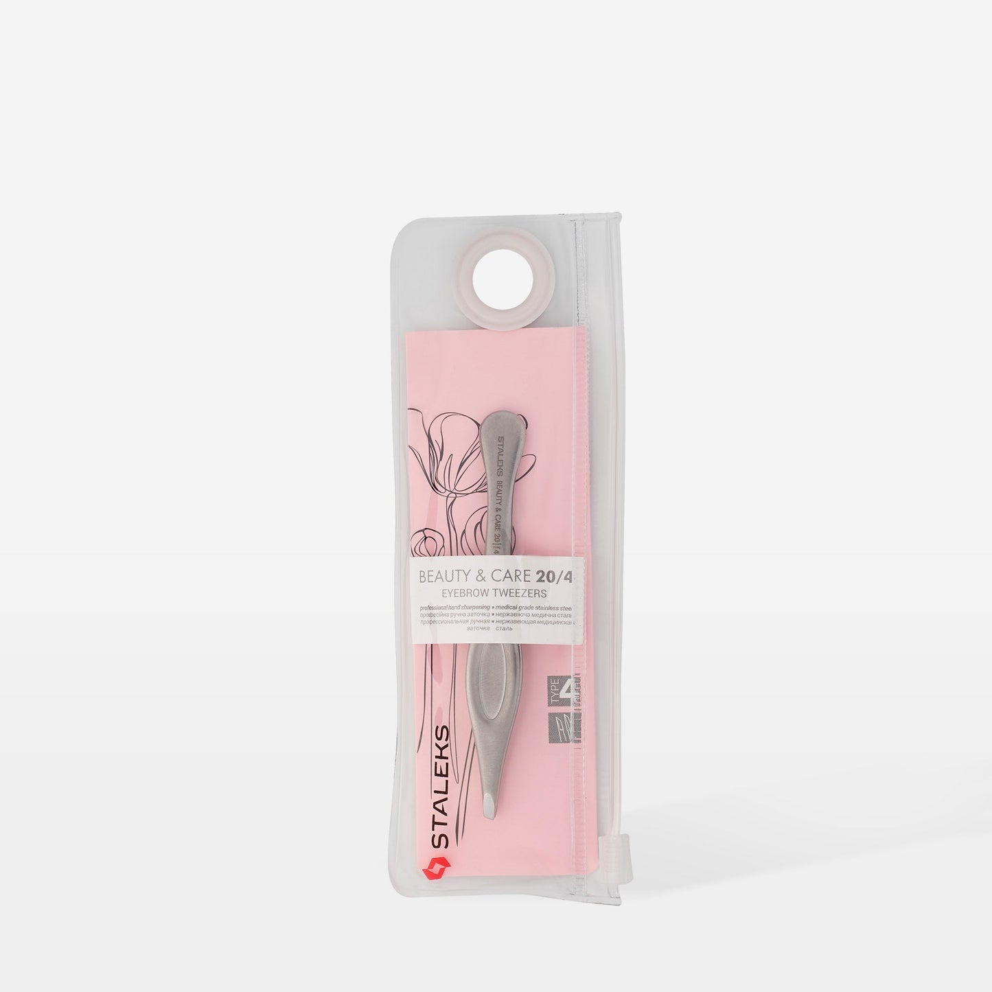 Staleks Beauty & Care 20 Type 4 pinzeta na obočí úzká skosená