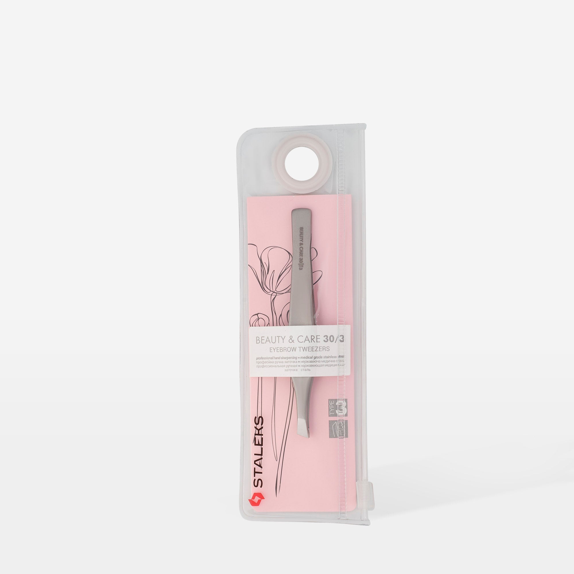 STALEKS BEAUTY & CARE 30 TYPE 3 Augenbrauenpinzette breit abgeschrägt