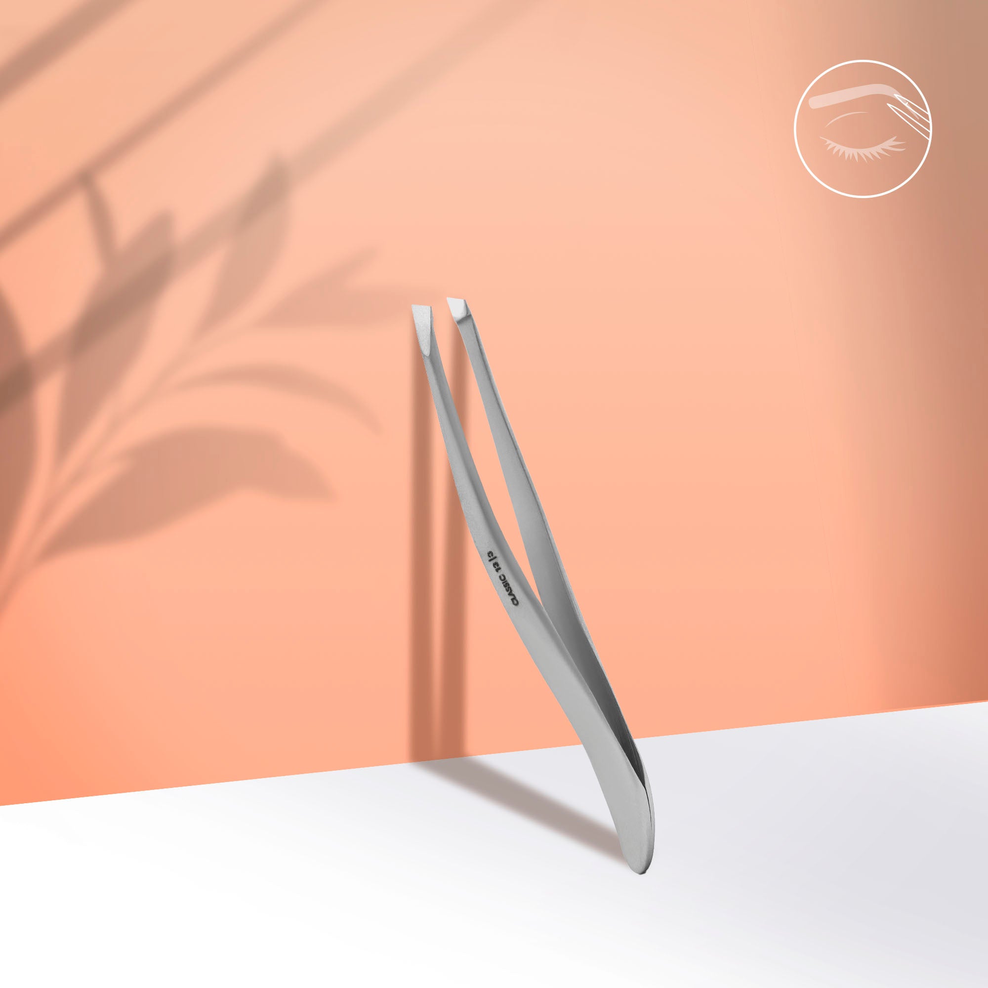 Staleks Pincete uzacīm CLASSIC 13 TYPE 3, plata slīpa