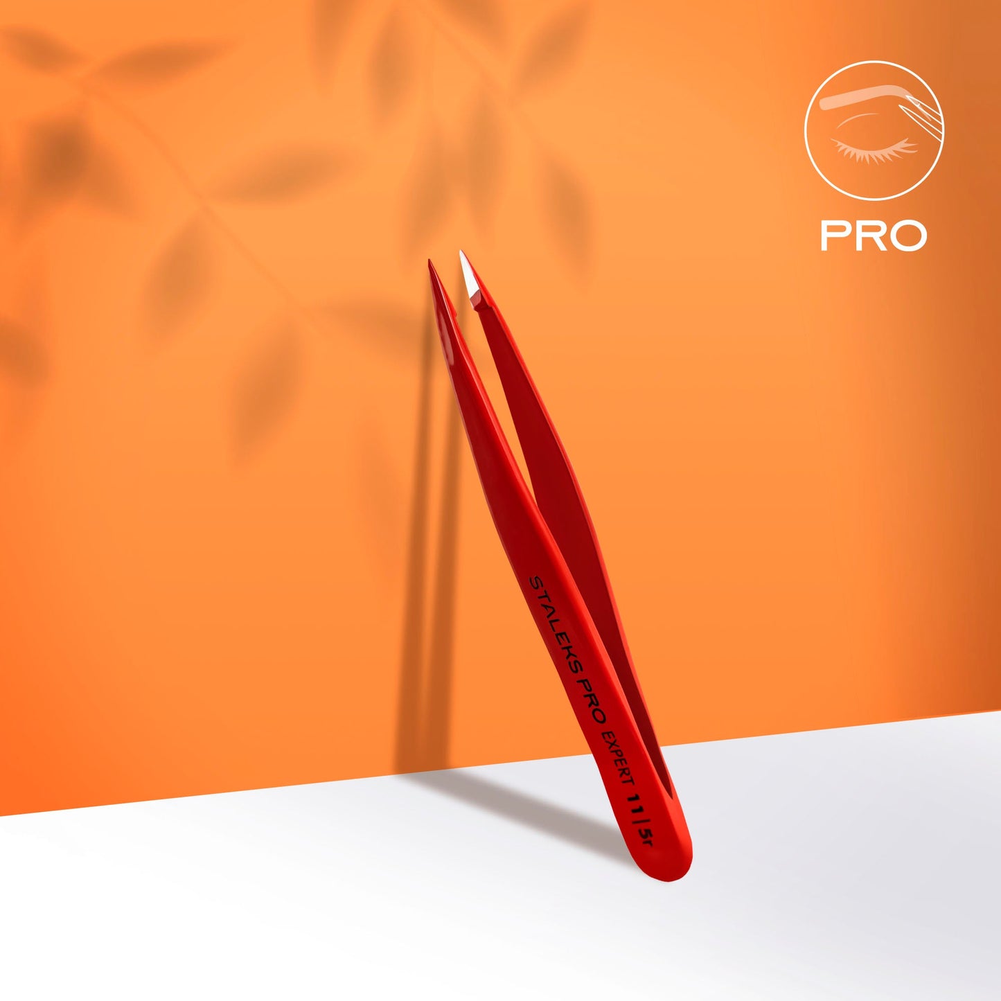 STALEKS EXPERT 11 TYPE 5r Professional eyebrow tweezers point - red