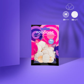 Staleks Expert 20 Pododisc M, Pedikīras diska līmes vīles, 80 griti, 50 gab.
