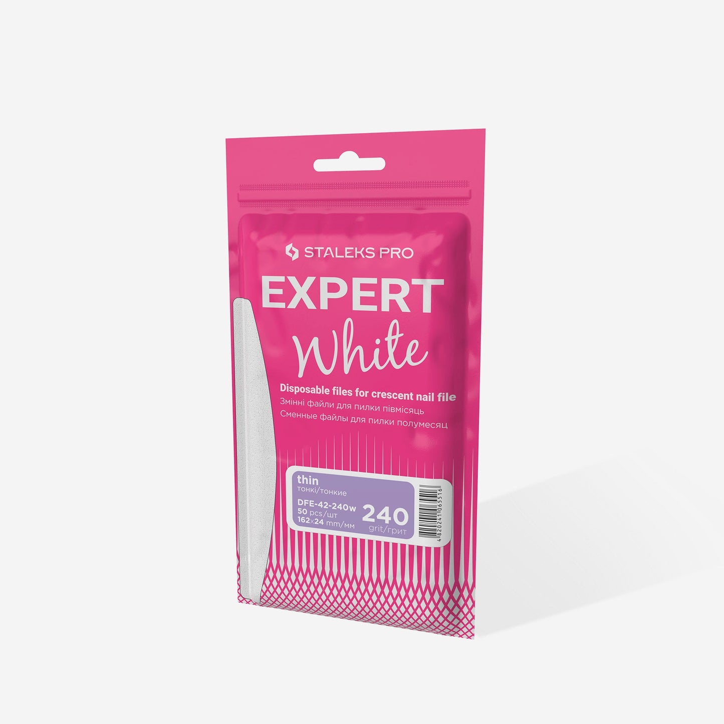Desechables adhesivos para la lima de media luna EXPERT 42 grano 240  (50 uds.)