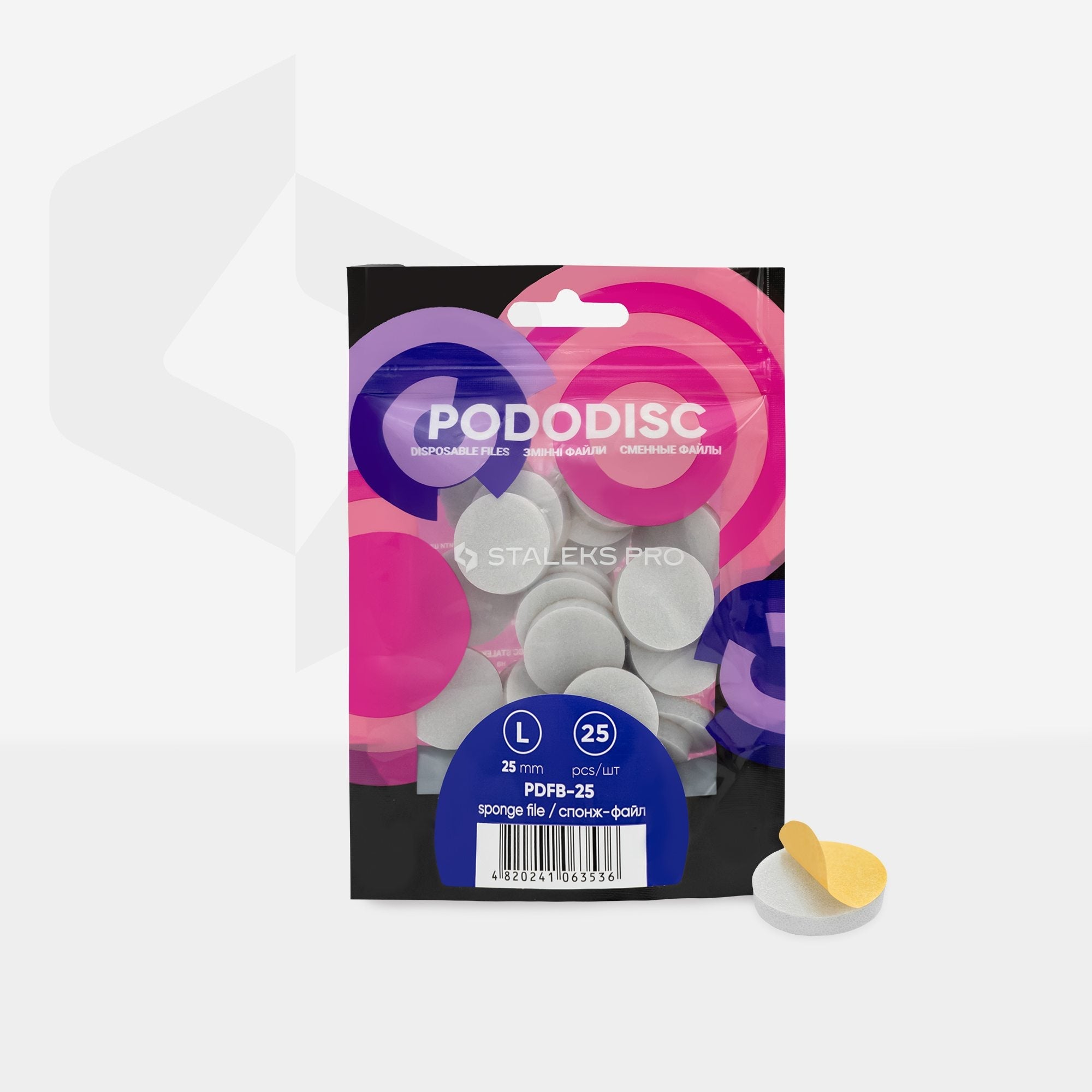 Staleks Buff-vīles pedikīra diskam PODODISC L EXPERT, 25 gab.