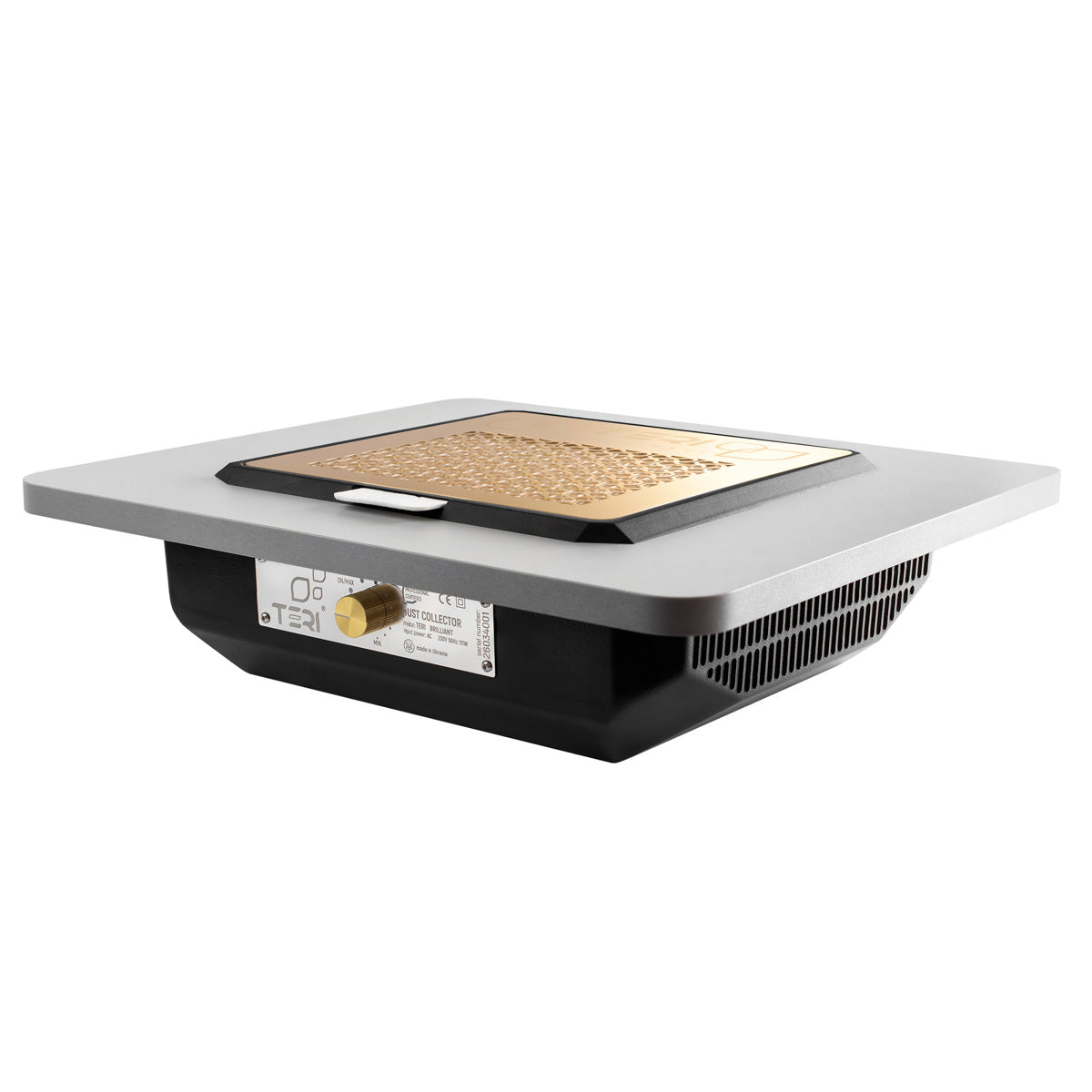Teri Brilliant black (golden mesh)-built-in nail dust collector