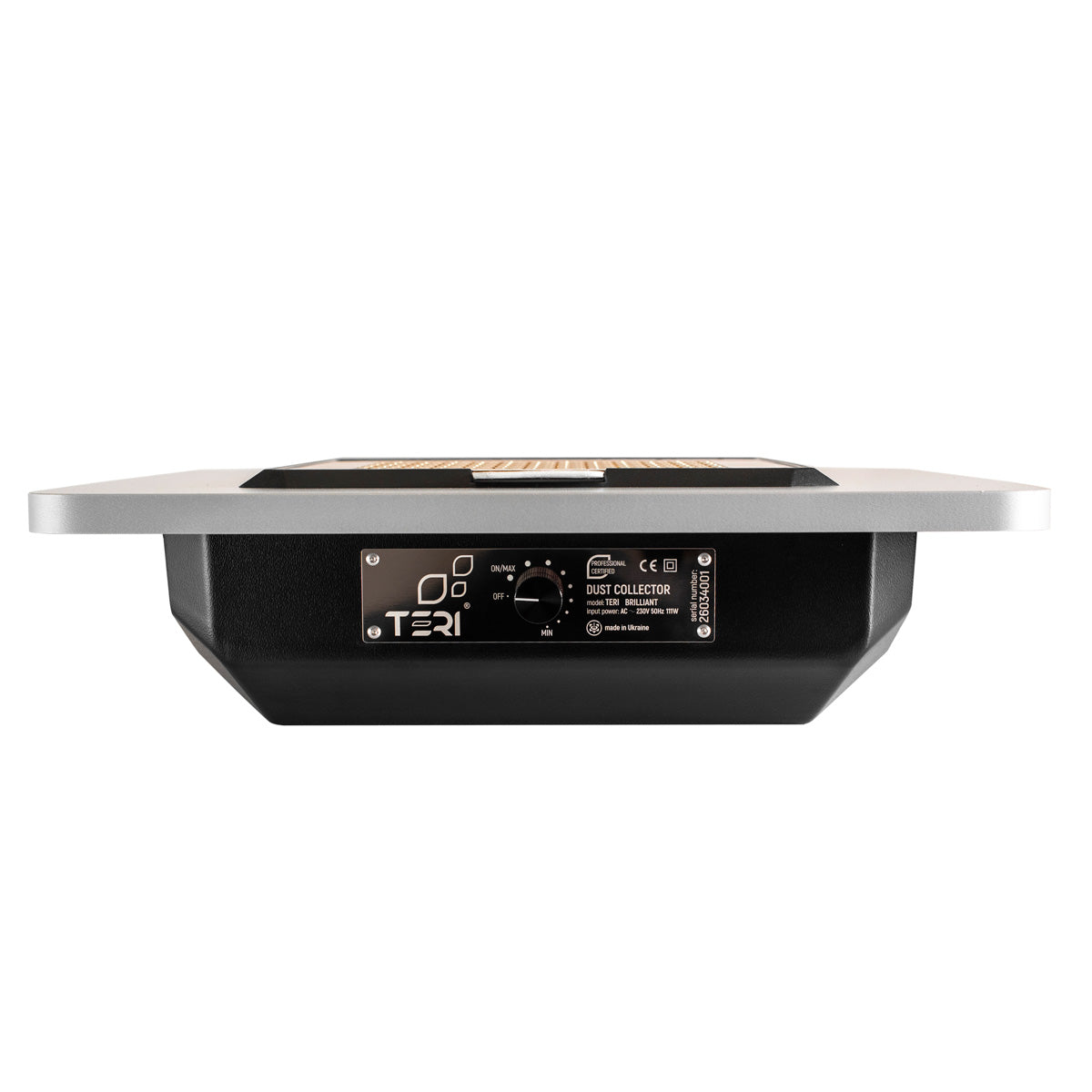 Teri Brilliant black (golden mesh)-built-in nail dust collector