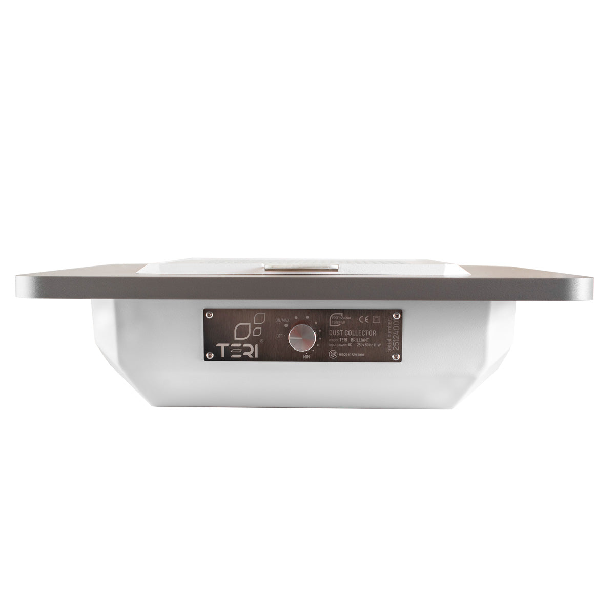 Teri Brilliant white (white mesh)-built-in nail dust collector