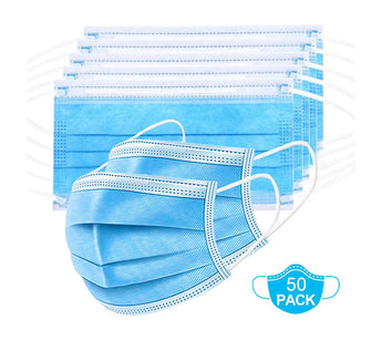 LyncMed Medical 3-layer face mask, blue (50 pcs)
