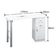 Table giovanni dm135p white with a vacuum cleaner