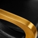 Frizētavas izlietne Gabbiano C019G zeltaini melna