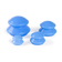 Silicone cups - set of 4pc, blue