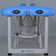 Massage Table Chiro Ultralux 19 Alu Vinyl Flex K023 Blue